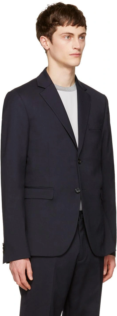 Shop Acne Studios Navy Kiruna Blazer