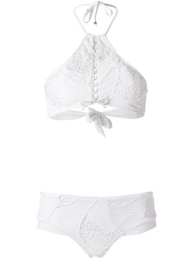 Shop Amir Slama 'top' Bikini Set - White
