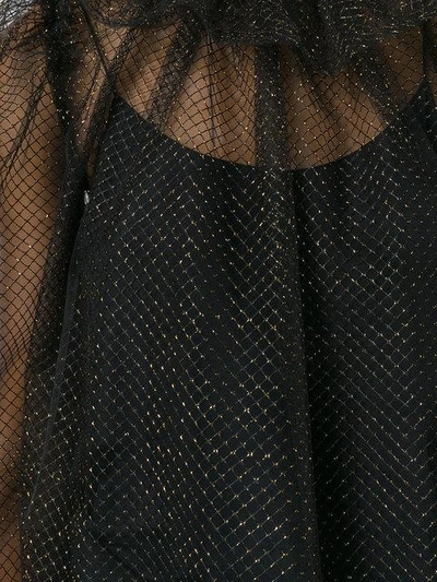 Shop Dolce & Gabbana Transparent Ruffle Blouse - Black