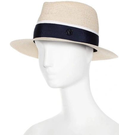 Shop Maison Michel Andre Straw Hat In Eatural