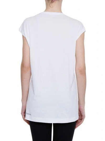 Shop Dolce & Gabbana Printed Cotton T-shirt In La Copia Vera F.|bianco