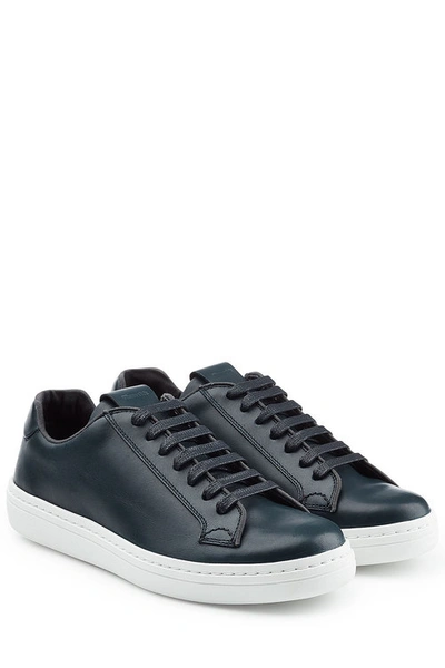 Church's Leather Sneakers In Blue