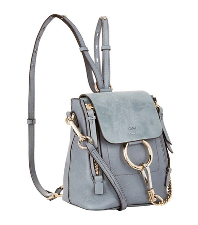 Shop Chloé Mini Faye Backpack In Blue