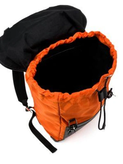 Shop Givenchy Two-toned Backpack In Orange-black