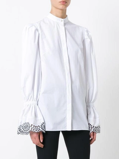 Shop Alexander Mcqueen Peplum Sleeve Shirt