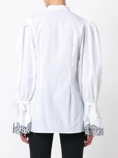 Shop Alexander Mcqueen Peplum Sleeve Shirt