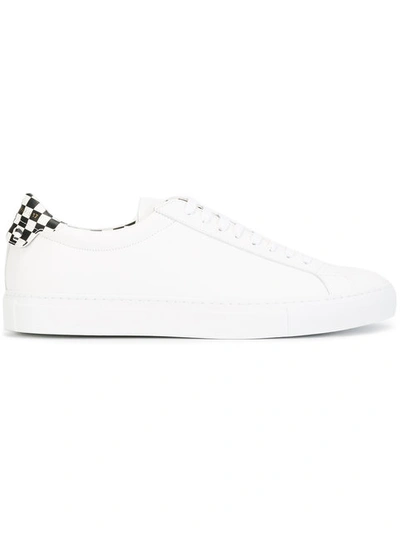 Shop Givenchy White Checkerboard Urban Street Sneakers