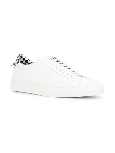 Shop Givenchy White Checkerboard Urban Street Sneakers