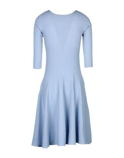 Shop Emporio Armani Knee-length Dress In Sky Blue