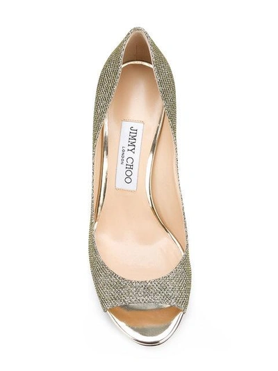 Shop Jimmy Choo Evelyn 85 Pumps - Metallic