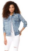 Capulet Palma Embroidered Denim Jacket In Washed Denim