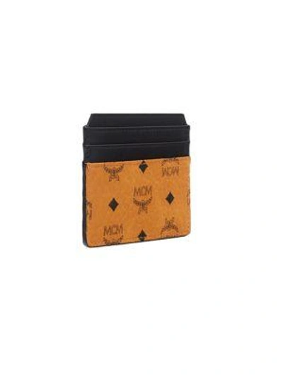 Shop Mcm Claus Coated Canvas Card Case In Na