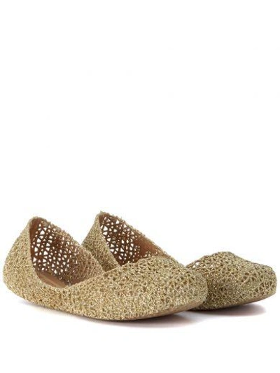 Shop Melissa Ballerina  Campana Papel Vii Glitter Oro