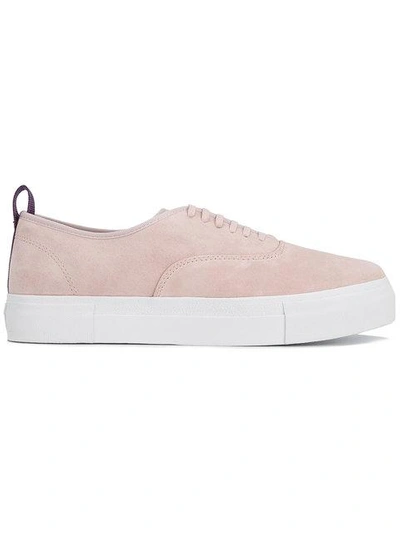 Shop Eytys Pink Mother Suede Sneakers