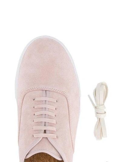 Shop Eytys Pink Mother Suede Sneakers