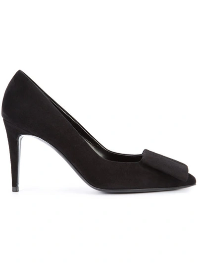 Pierre Hardy Black Suede Obi Heels