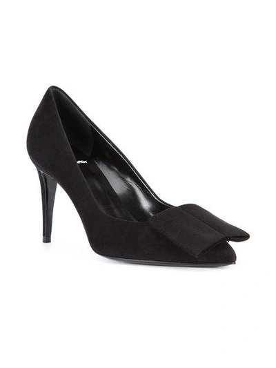 Pierre Hardy Black Suede Obi Heels