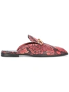 Stella Mccartney Python-effect Faux-leather Backless Loafers