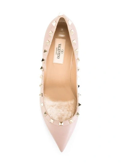 Shop Valentino Rockstud Pumps In Neutrals