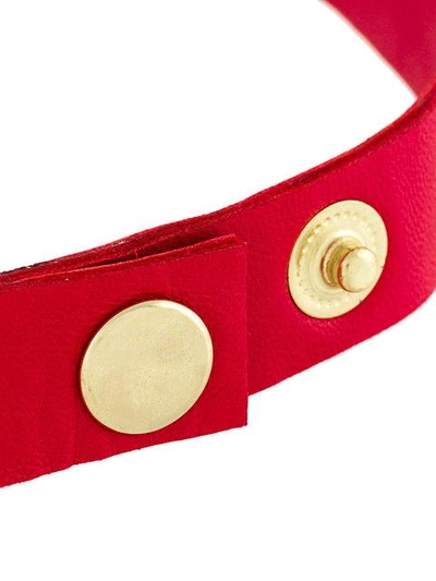 Shop Manokhi Circle Shape Collar - Red