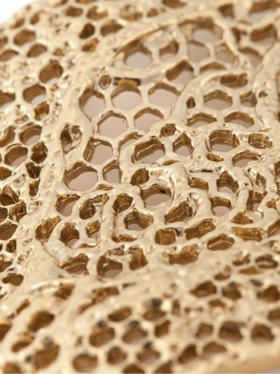 Aurelie Bidermann Vintage Lace Earrings In Metallic