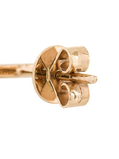 Shop Asherali Knopfer Mini Bar Earring In Metallic