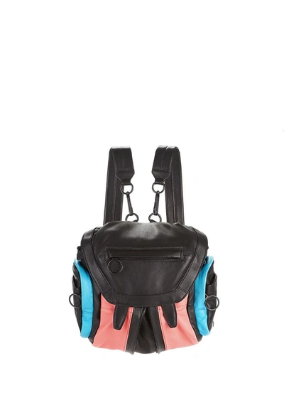 Alexander Wang Color Blocked Mini Marti Backpack With Matte Black In Llack