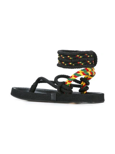 rope-tie sandals