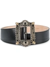 Alexander Mcqueen Wool Crepe Kilt With Leather Belt