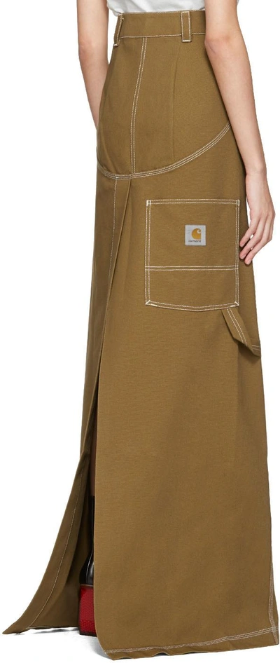 Shop Vetements Beige Carhartt Edition Push-up Workwear Skirt