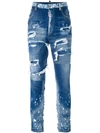 DSQUARED2 Glam Head distressed jeans,S73LA0173S3034211925657