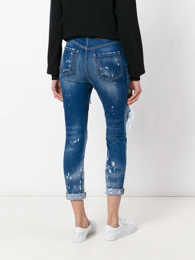 Shop Dsquared2 Glam Head Distressed Jeans