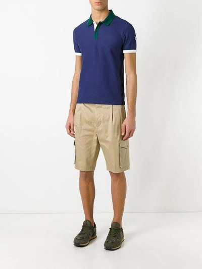 Shop Moncler Classic Cargo Shorts In Neutrals