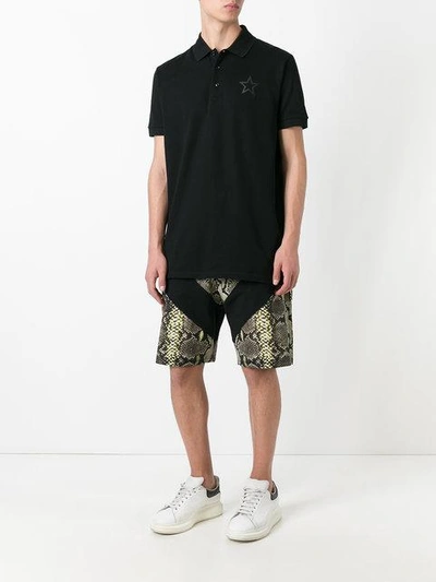 Shop Givenchy Snakeskin Print Bermuda Shorts