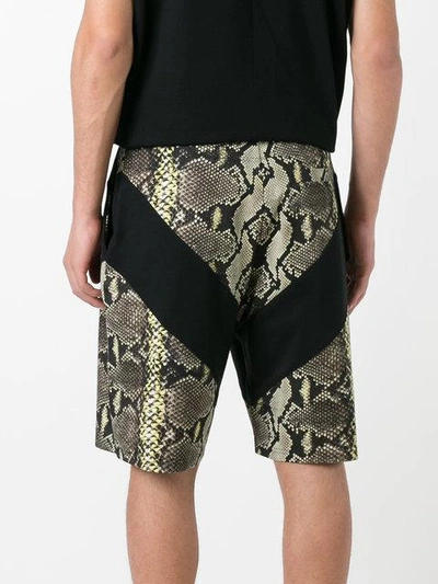 Shop Givenchy Snakeskin Print Bermuda Shorts