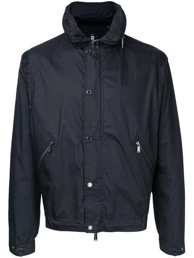 Shop Kent & Curwen Lightweight Button Jacket In Black