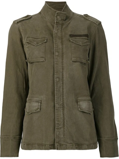 Shop Anine Bing Army Multiple-pocket Jacket In Green