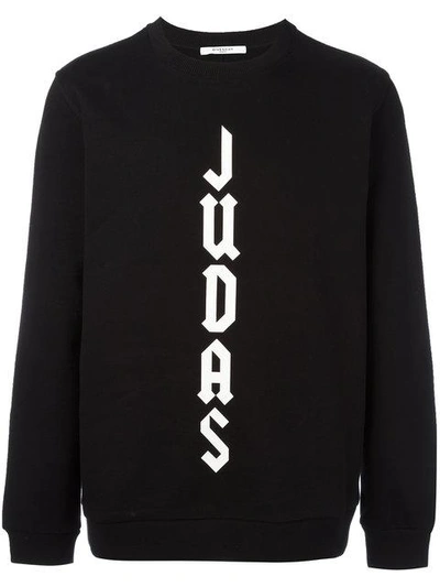 Givenchy Cuban Fit Judas Sweatshirt In Black