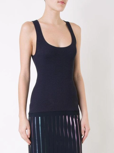 Shop Dion Lee Pinacle Tank - Blue