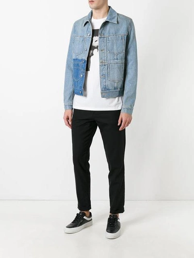 Shop Maison Margiela Patch Denim Jacket