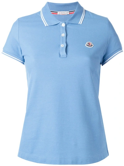 Moncler Striped Trim Polo Shirt