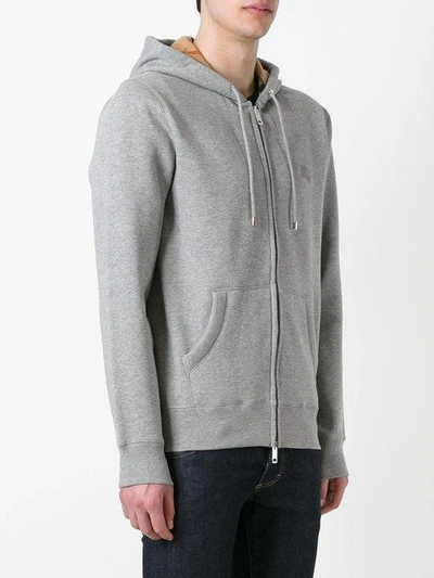 Shop Burberry Zip-up Hoodie