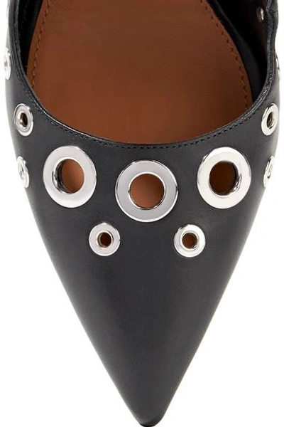 Shop Givenchy Eyelet-embellished Leather Pumps
