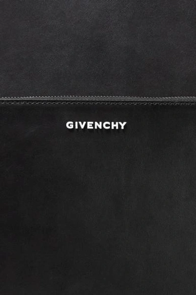 Shop Givenchy Stargaze 印花帆布边饰皮革手提袋