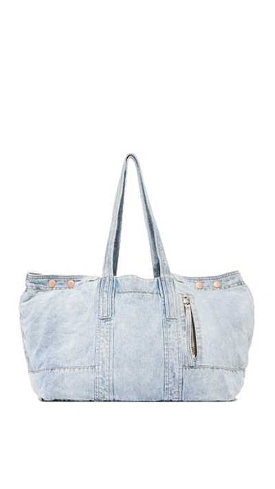 3.1 Phillip Lim / フィリップ リム Blue Denim Field Tote In Lt Blue