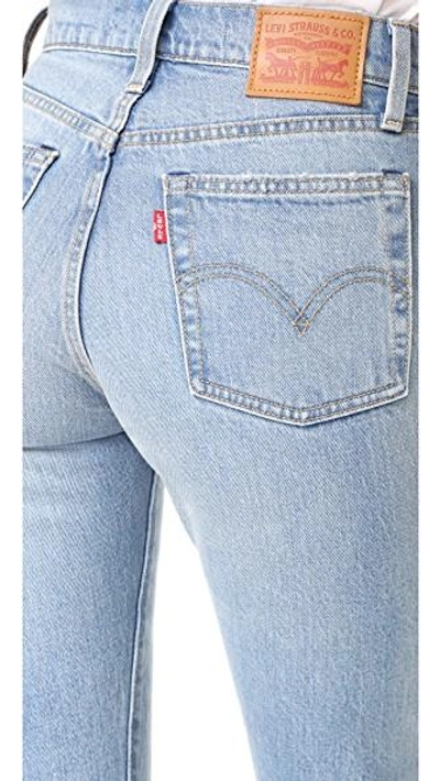Shop Levi's Wedgie Straight Jeans In Rough Tide
