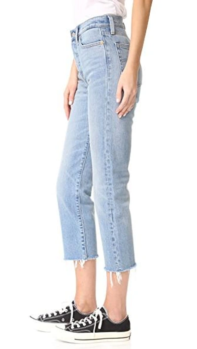 Shop Levi's Wedgie Straight Jeans In Rough Tide