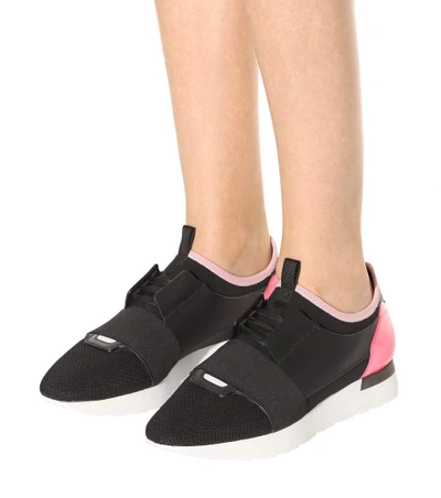 Shop Balenciaga Race Runner Sneakers In Eoir