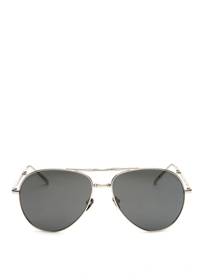 Linda Farrow Titanium Folding Aviator Sunglasses