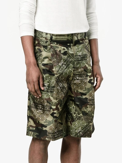 Shop Givenchy Camouflage Print Bermuda Shorts